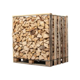 BOX 3 STÈRES 30CM BOIS DE CHAUFFAGE SEC AVEC 5 CARTONS DE BOIS D'ALLUMAGE / 1 CARTON 2KG ALLUME-FEU