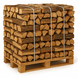 Bois de chauffage – 3 stères 45 cm – Palette de bûches en mélange de bois (2 m³)