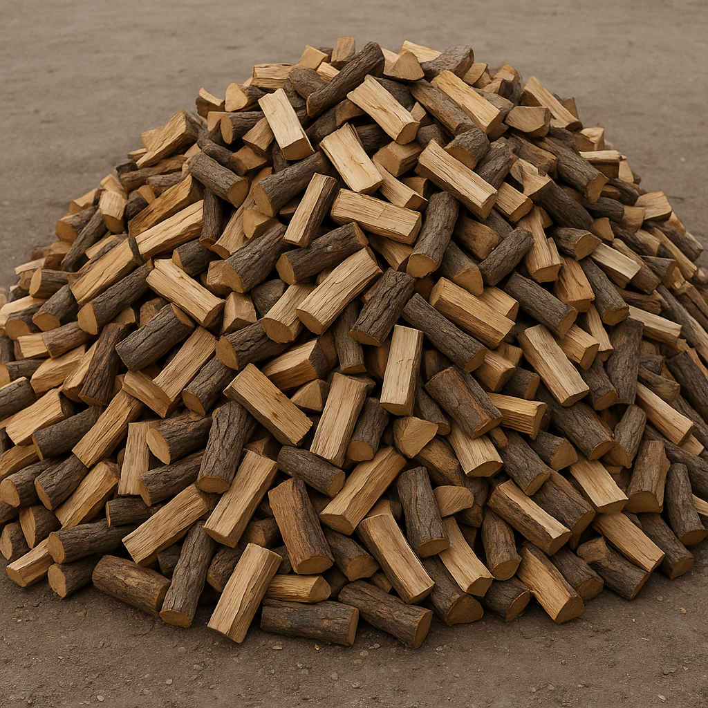 Bois de chauffage – 5 stères 40-50 cm en vrac – Chêne, hêtre et charme