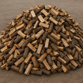 Bois de chauffage – 10 stères 30-33 cm en vrac – Mélange chêne, hêtre et charme