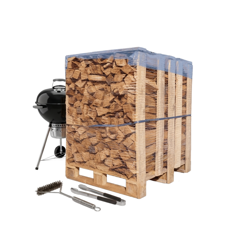 Palette de 1st de bois de chauffage spécial barbecue - sec séchoirs - prêt à l'emploi