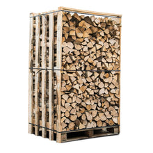 Charger l'image dans la galerie, Box 3 stères 30cm bois de chauffage sec - palette de bois coupé fendu de 2,1m3 chêne / hêtre : chataigniers