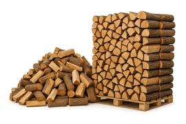 Bois de chauffage – 5 stères 40-50 cm – Palette de bûches