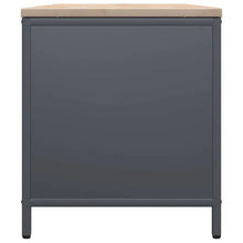 Charger l'image dans la galerie, Range-bûches avec plateau en bois anthracite