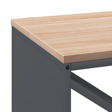 Charger l'image dans la galerie, Range-bûches avec plateau en bois anthracite
