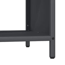 Charger l'image dans la galerie, Range-bûches avec plateau en bois anthracite